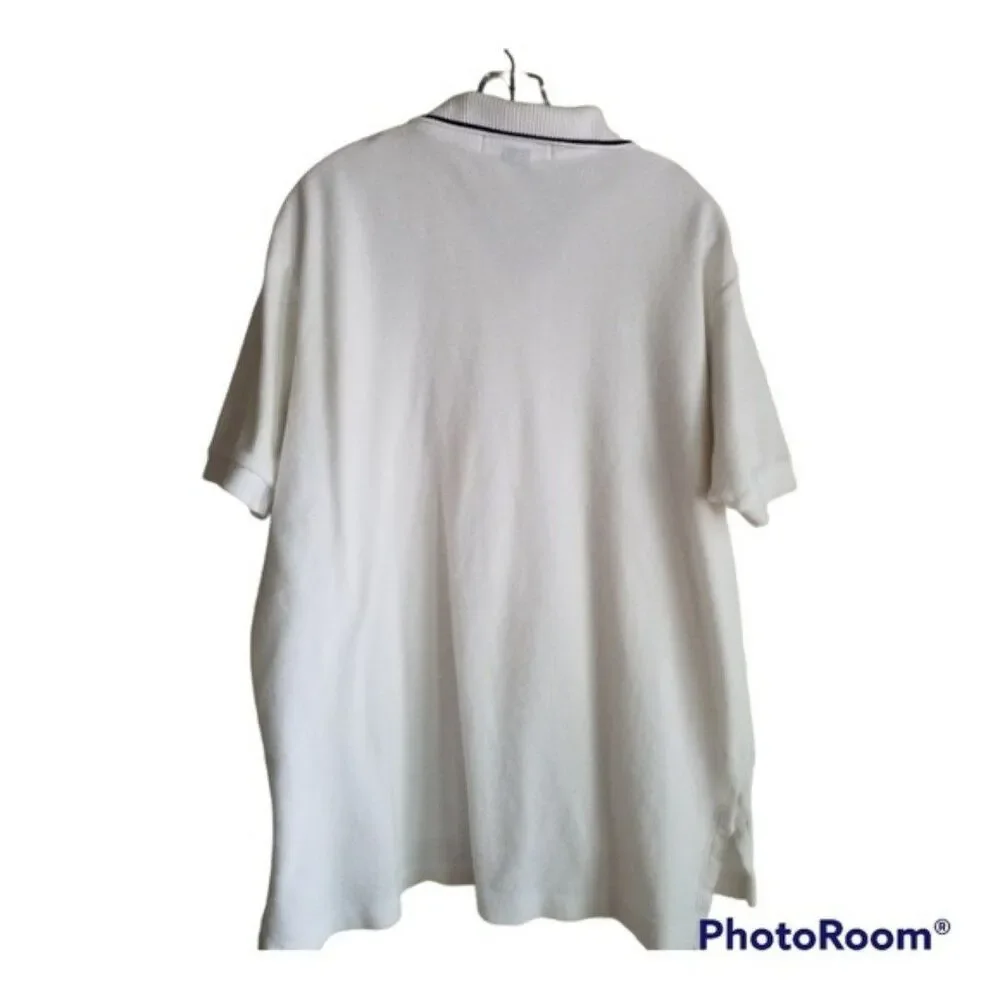 Ralph Lauren White Polo Shirt, Size Large